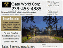 Tablet Screenshot of gateworldcorp.com